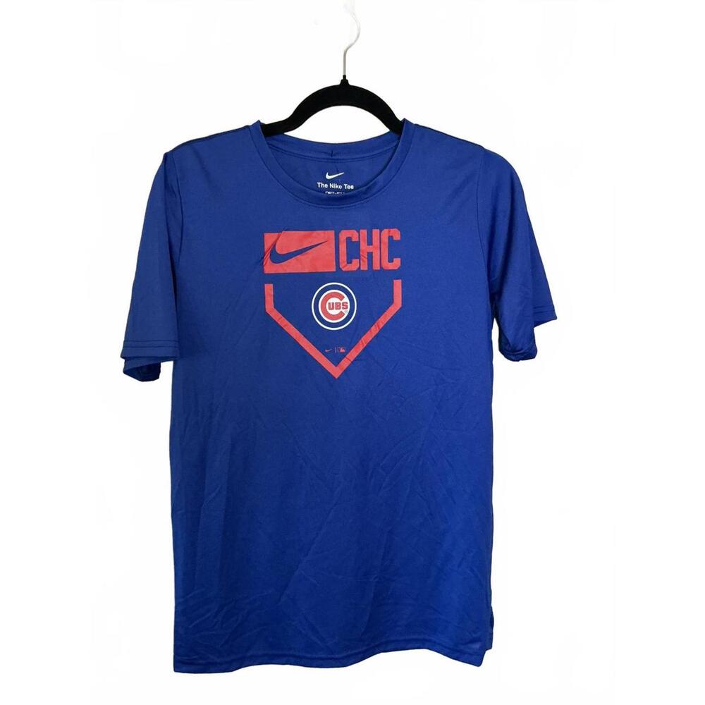 Nike Boy's MLB Chicago Cubs Dri Fit Tee Size L (14/16)